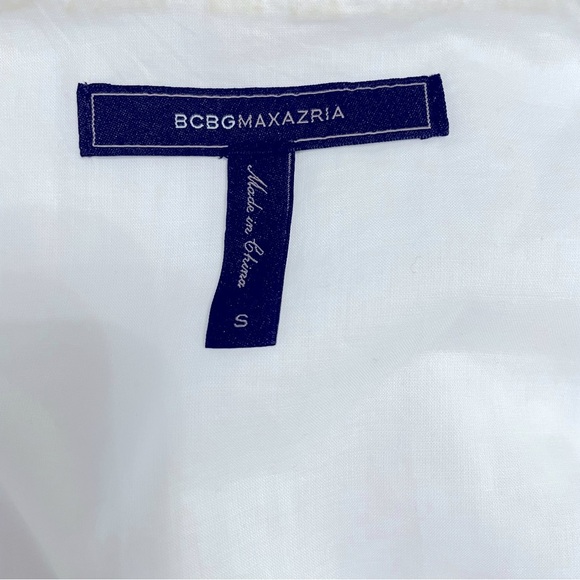 BCBGMAXAZRIA Floral Lace Zip-Front Peplum Top size S - Picture 8 of 13